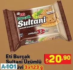 ETİ BURÇAK SULTANİ ÜZÜMLÜ BİSKÜVİ